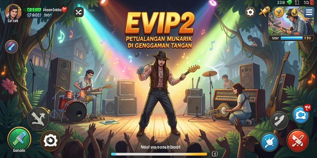 Screenshot menunjukkan gameplay seru dan interaktif EVIP2.