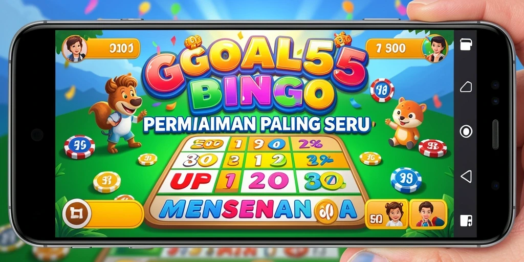 Tampilan gameplay Bingo yang seru dan menarik di GOAL55.
