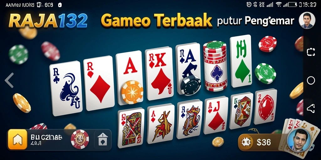 Tampilan gameplay yang menarik dari RAJA132 saat bermain domino.