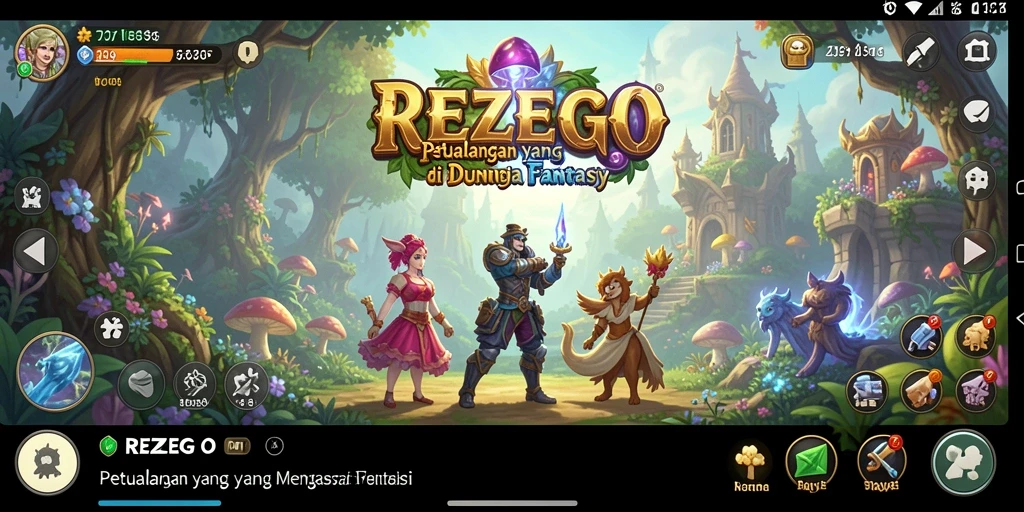Tampilan screenshot utama REZEGO yang mendebarkan dalam petualangan seru.