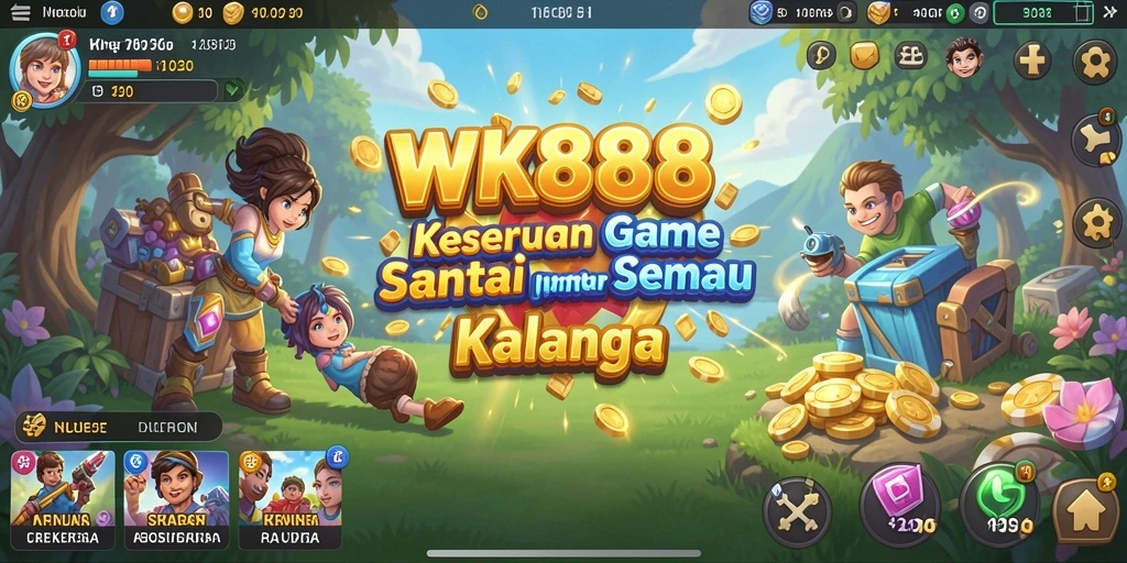 Tampilan gameplay seru dan penuh warna di WK888.
